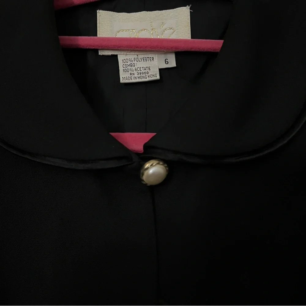 Cache Black Sleeveless Pearl-Button Vest - Picture 6 of 10